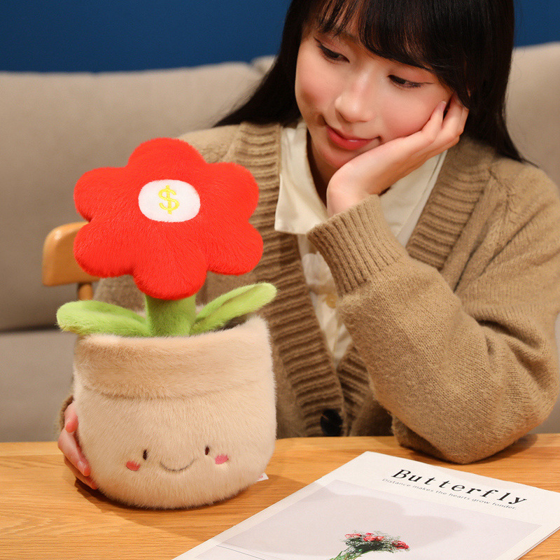 Lucky Money Flower Plush Doll - Soft Stuffed Money Flower Doll for Gifts & Home Decor 11