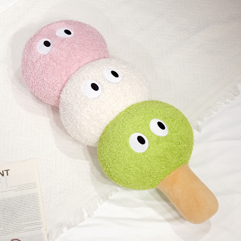 Cute Cat Head & Tanghulu Plush Pillow - Soft Stuffed Animal-Food Themed Cushion for Sofa/Bed 15