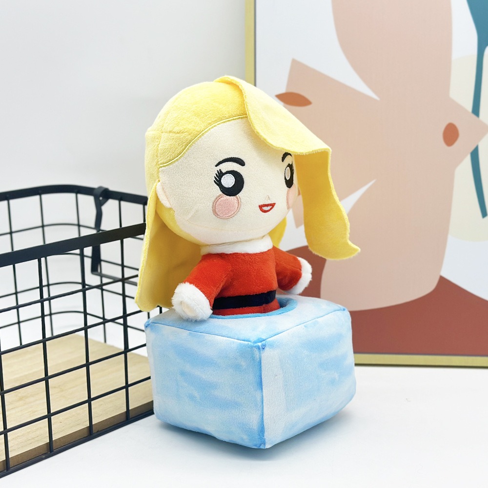 28cm Merry Christmas Plush Doll - Cute Blonde Character with Festive Santa Outfit (180g) 13
