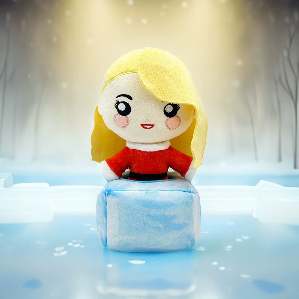 28cm Merry Christmas Plush Doll - Cute Blonde Character with Festive Santa Outfit (180g) 12