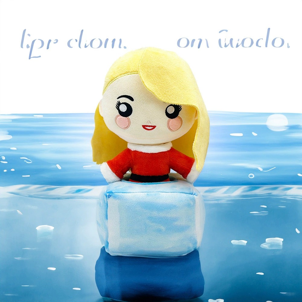 28cm Merry Christmas Plush Doll - Cute Blonde Character with Festive Santa Outfit (180g) 11