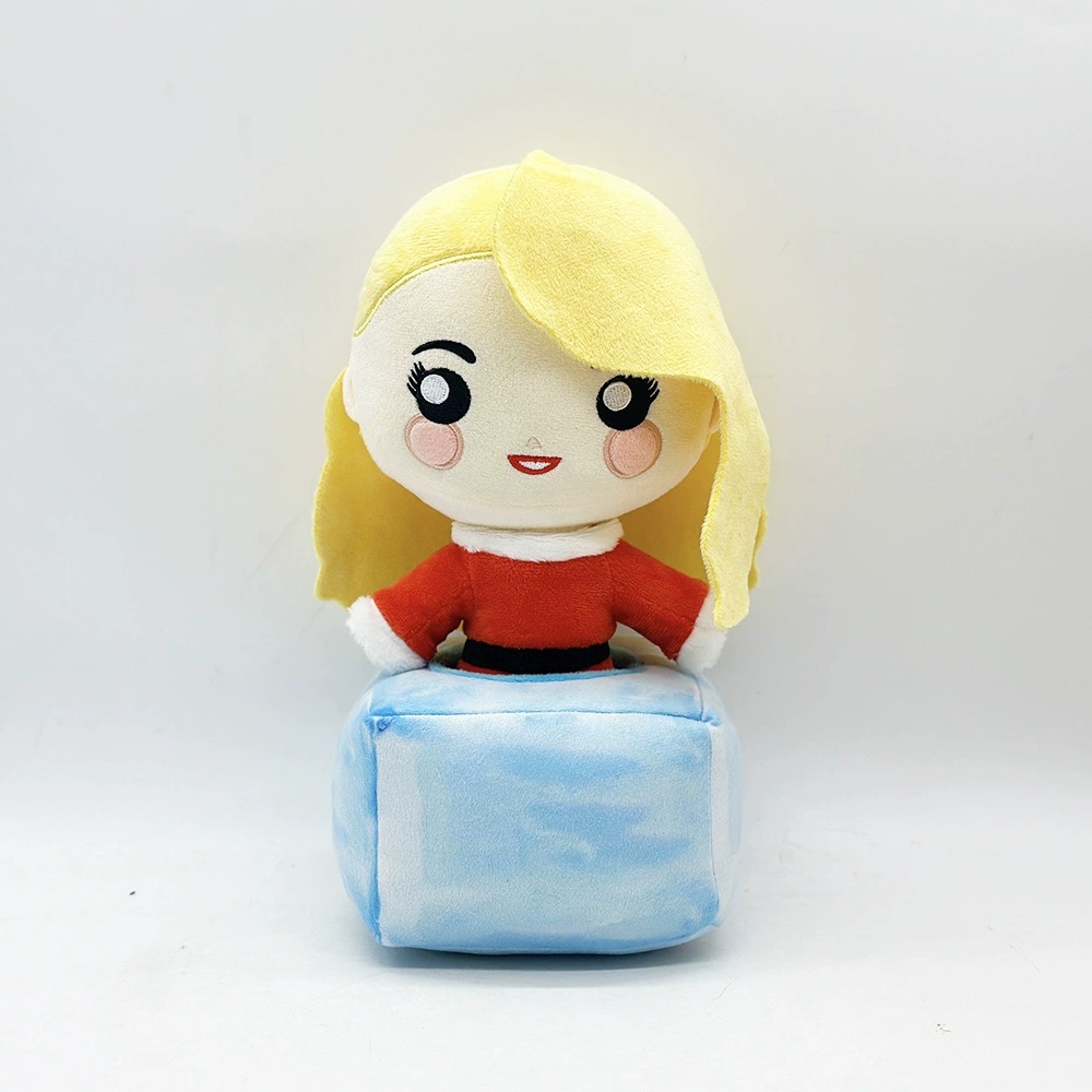 28cm Merry Christmas Plush Doll - Cute Blonde Character with Festive Santa Outfit (180g) 23