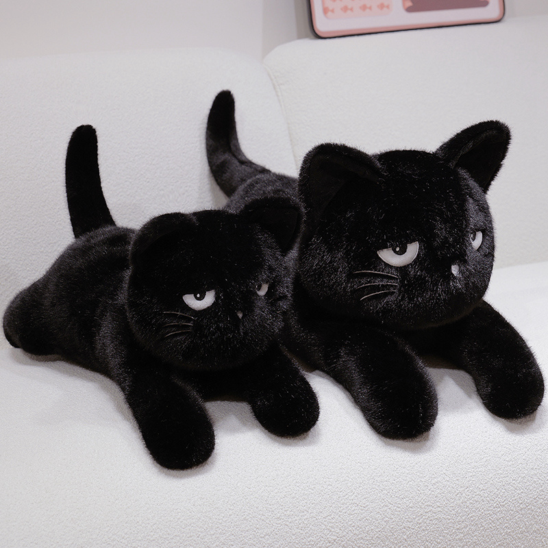 Cute Expressive Cat Plush Doll - Soft Stuffed Cat Toy with Adorable Facial Expressions 13