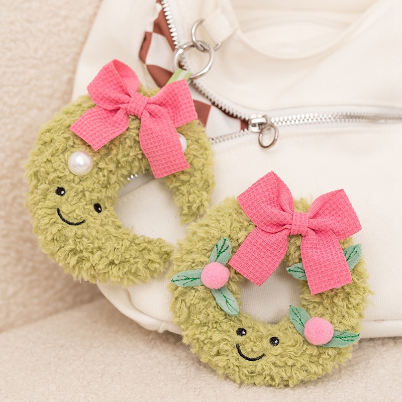 Christmas Wreath Plush Toy - Festive Stuffed Wreath Doll for Holiday Decor & Gifts 17