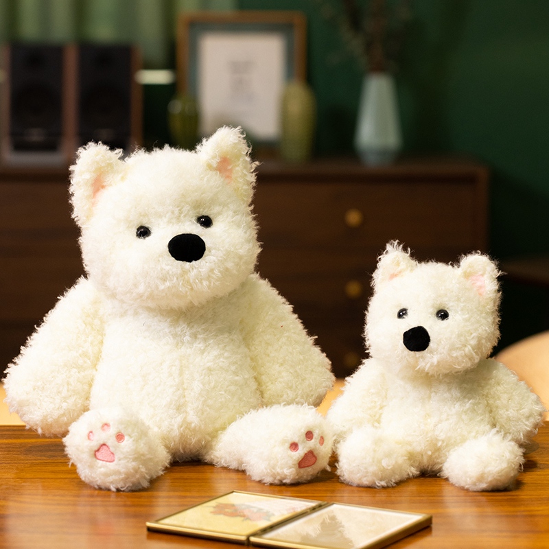 West Highland White Terrier Plush Toy - Cute Stuffed Westie Dog for Kids & Adults 12