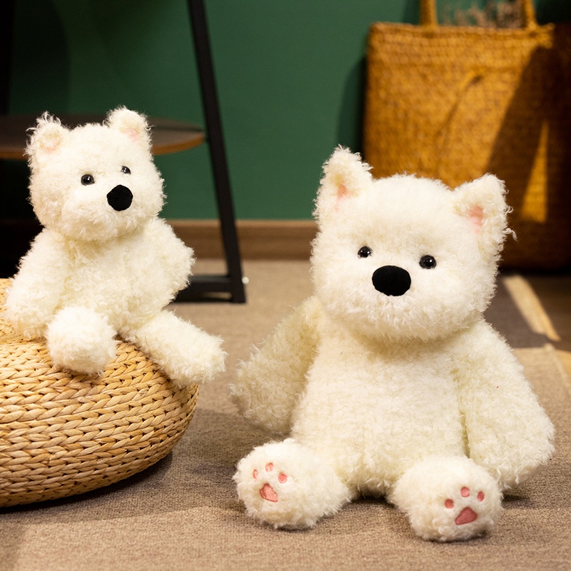 West Highland White Terrier Plush Toy - Cute Stuffed Westie Dog for Kids & Adults 15
