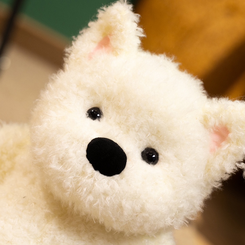 West Highland White Terrier Plush Toy - Cute Stuffed Westie Dog for Kids & Adults 16