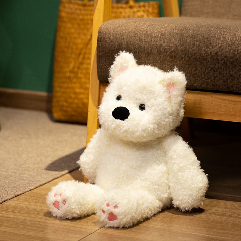 West Highland White Terrier Plush Toy - Cute Stuffed Westie Dog for Kids & Adults 14