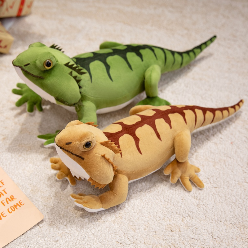 Realistic Bearded Dragon Plush Toy - Lifelike Reptile Stuffed Animal for Kids & Adults 13