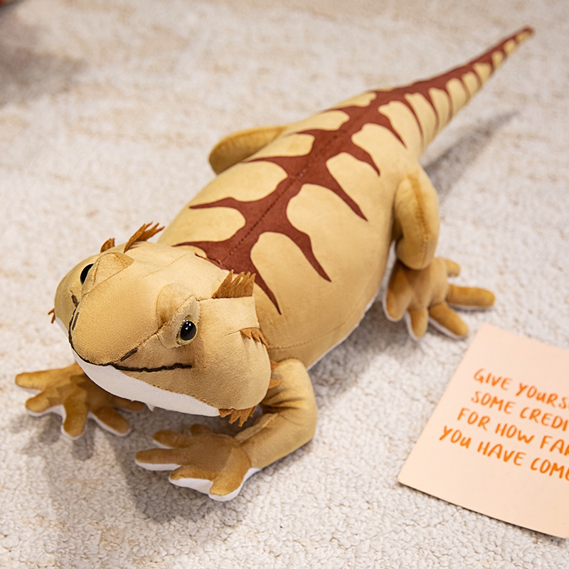 Realistic Bearded Dragon Plush Toy - Lifelike Reptile Stuffed Animal for Kids & Adults 14
