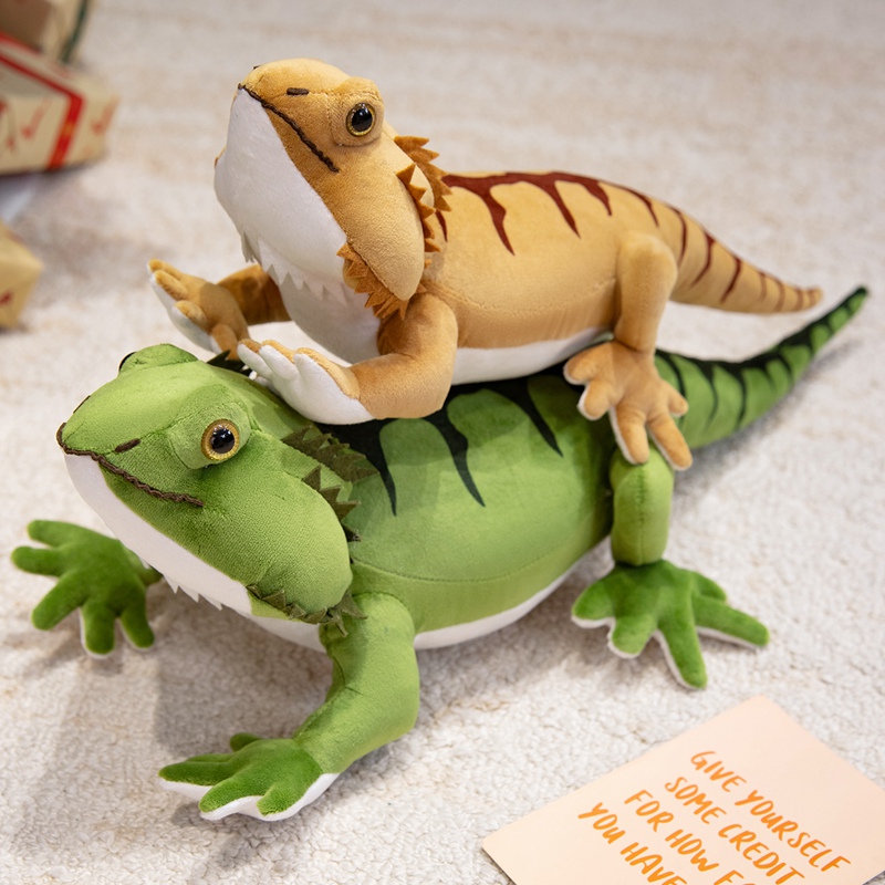 Realistic Bearded Dragon Plush Toy - Lifelike Reptile Stuffed Animal for Kids & Adults 17
