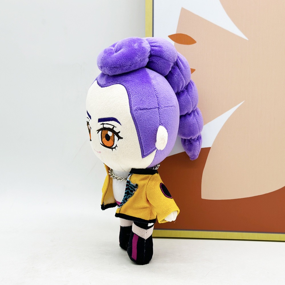 26cm Poupée Rumi Kpop Demon Plush Doll Anime Character Plush Toy  Anime Character Plush Toy Cute Doll with Purple Hair 10