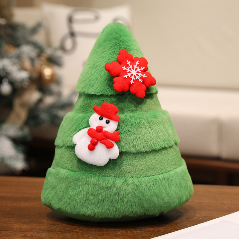 Christmas Tree Plush Toy - Soft Stuffed Tree Doll for Holiday Decor & Kids Gift 11