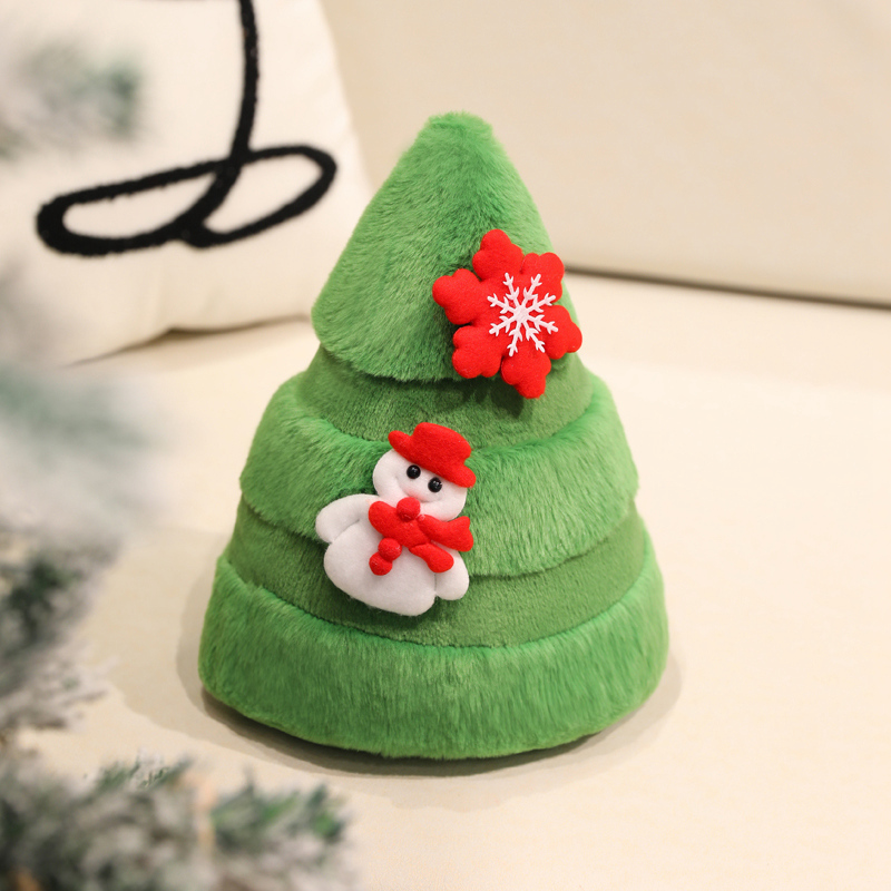 Christmas Tree Plush Toy - Soft Stuffed Tree Doll for Holiday Decor & Kids Gift 14