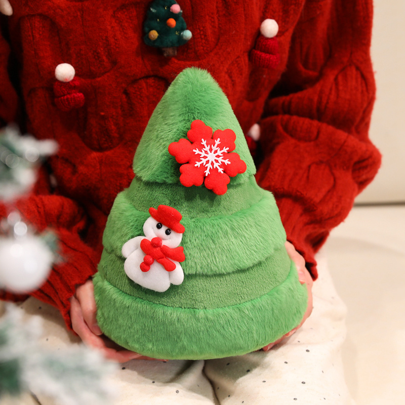 Christmas Tree Plush Toy - Soft Stuffed Tree Doll for Holiday Decor & Kids Gift 16