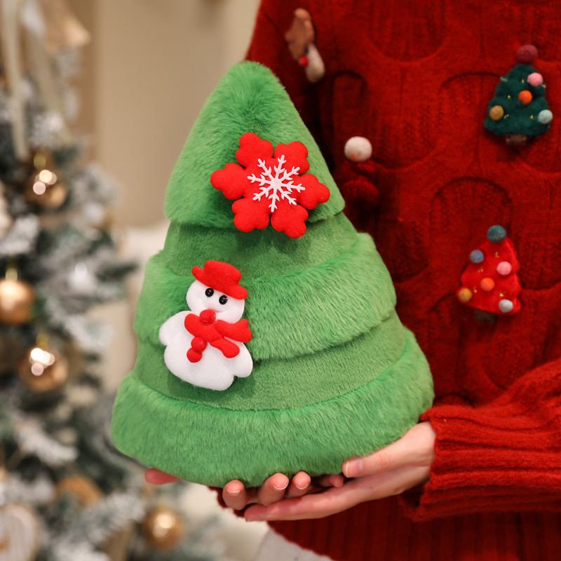 Christmas Tree Plush Toy - Soft Stuffed Tree Doll for Holiday Decor & Kids Gift 15