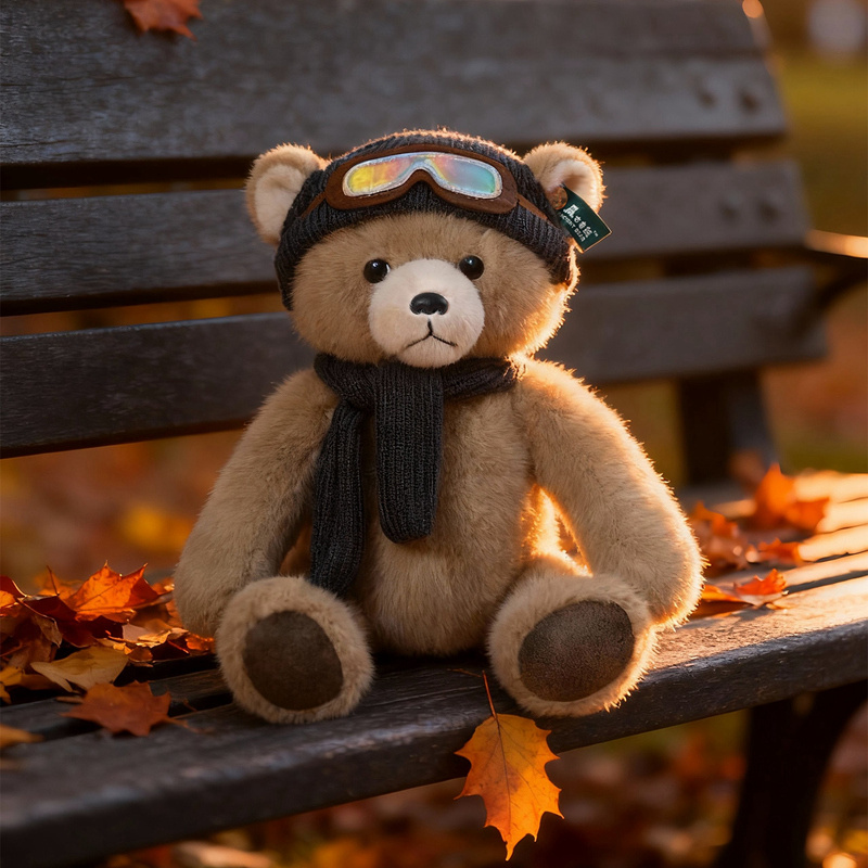 Hooded Teddy Bear Plush Toy - Soft Stuffed Teddy with Hood for Kids & Home Decor 14