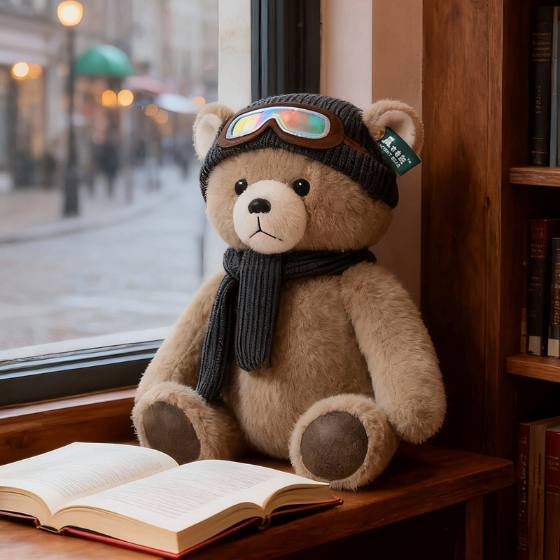 Hooded Teddy Bear Plush Toy - Soft Stuffed Teddy with Hood for Kids & Home Decor 12