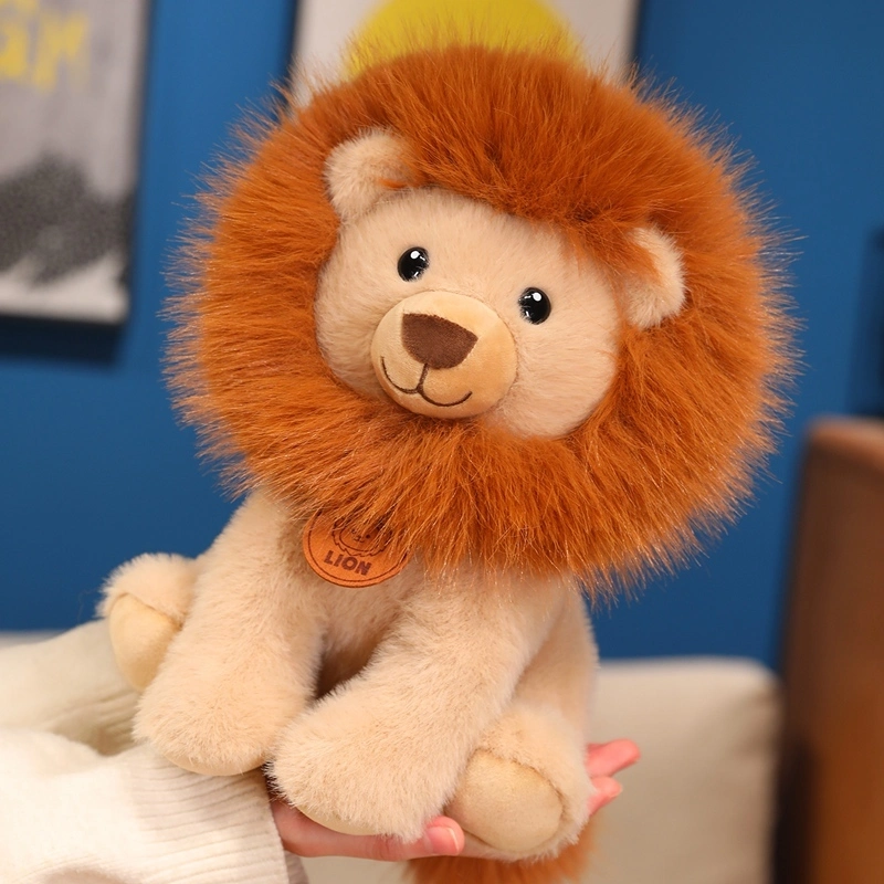 Sitting Lion Plush Toy - Soft Stuffed Lion Doll for Kids &amp; Home Decor 1