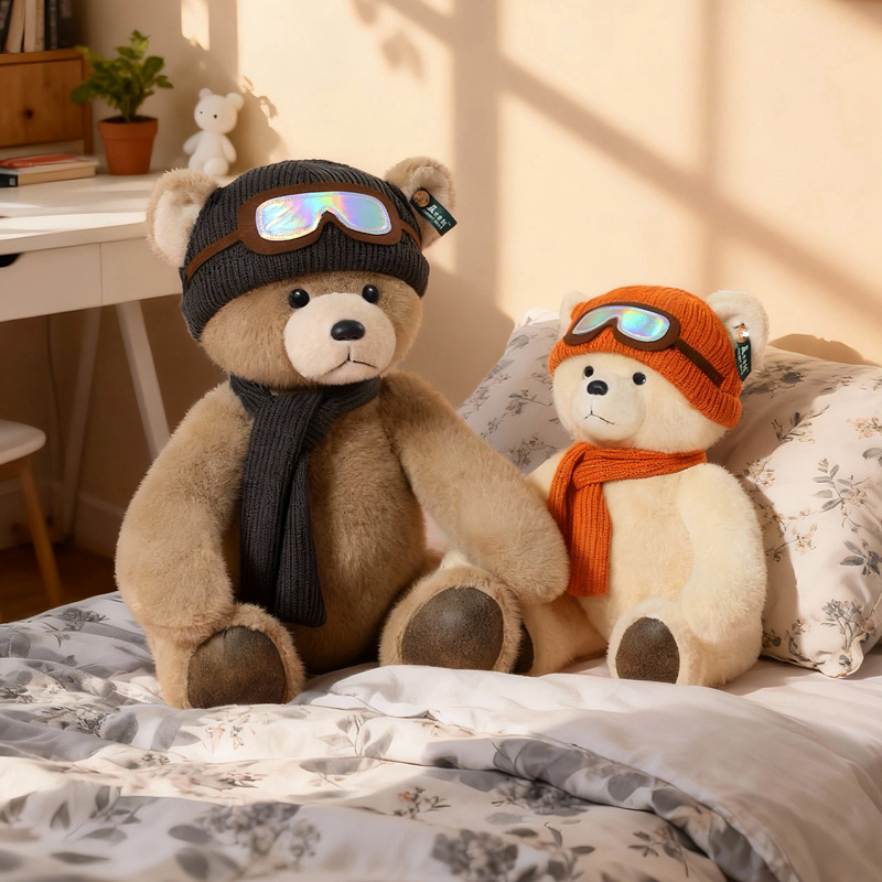 Hooded Teddy Bear Plush Toy - Soft Stuffed Teddy with Hood for Kids & Home Decor 15