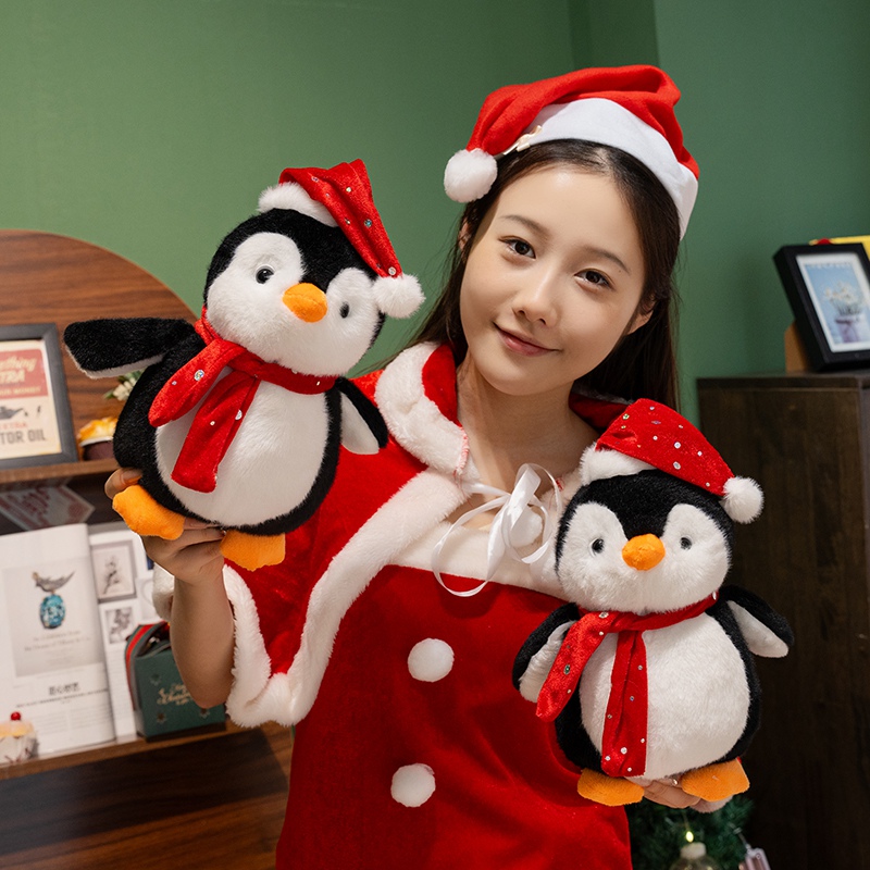 Christmas Penguin Plush Toy - Soft Stuffed Animal for Holiday Decoration & Kids Gift 11