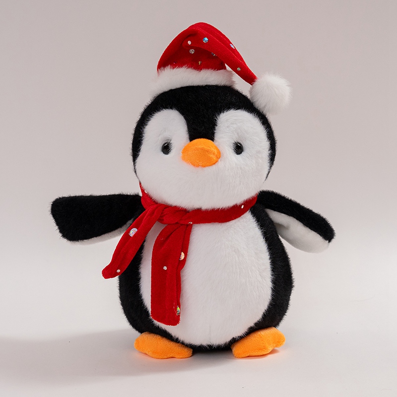 Christmas Penguin Plush Toy - Soft Stuffed Animal for Holiday Decoration & Kids Gift 12