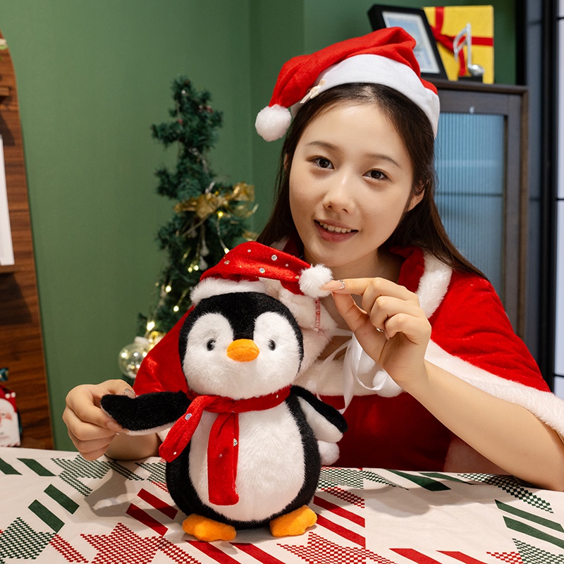 Christmas Penguin Plush Toy - Soft Stuffed Animal for Holiday Decoration & Kids Gift 13