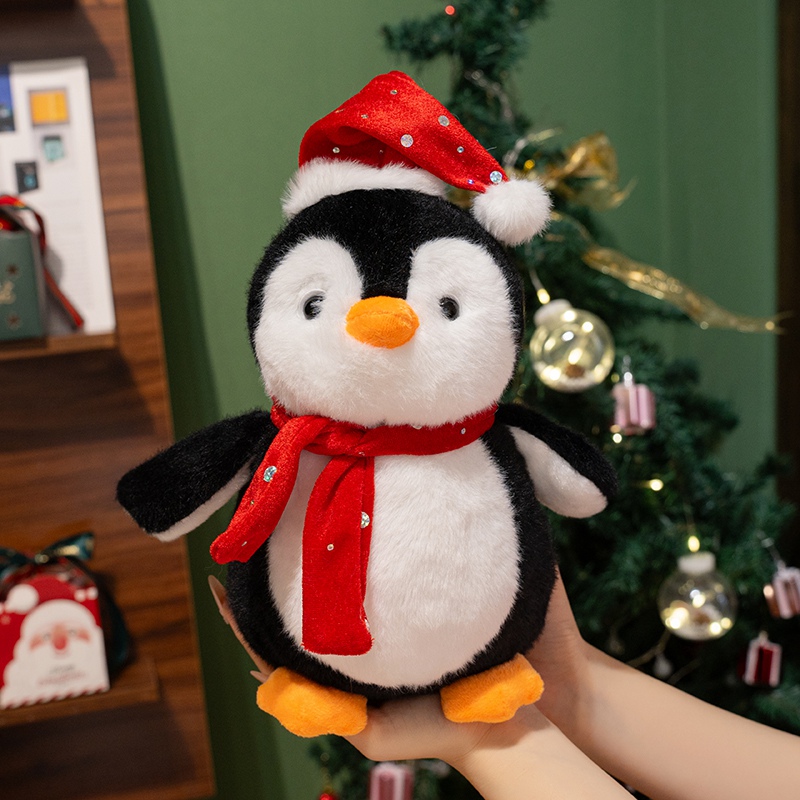 Christmas Penguin Plush Toy - Soft Stuffed Animal for Holiday Decoration & Kids Gift 15