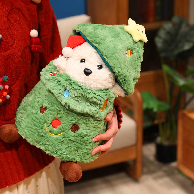 Christmas Tree & Puppy Plush Doll - Cute Soft Stuffed Toy for Holiday Home Decor 17