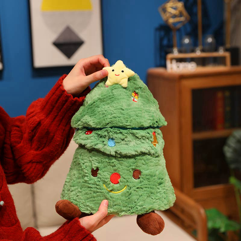 Christmas Tree & Puppy Plush Doll - Cute Soft Stuffed Toy for Holiday Home Decor 15