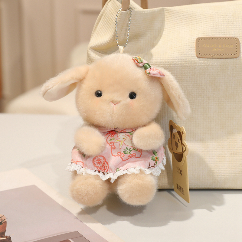 Chinese Style Lop-Eared Rabbit Plush Doll - Cute Soft Stuffed Toy for Home Decor 17