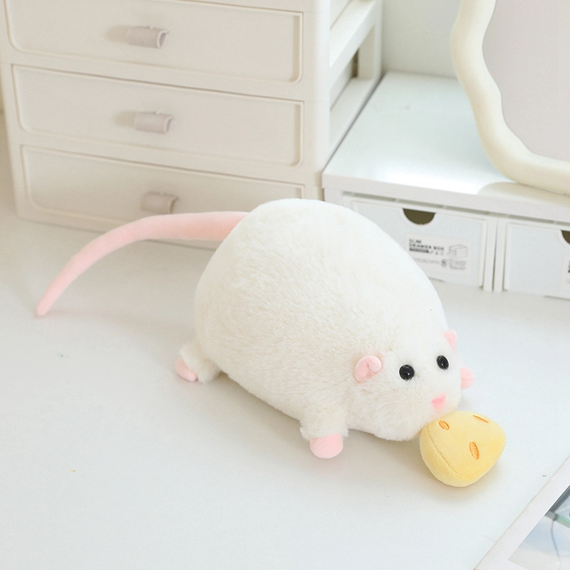 Cheese &amp; Mouse Plush Doll - Cute Soft Stuffed Toy for Kids Bedroom Decor 1