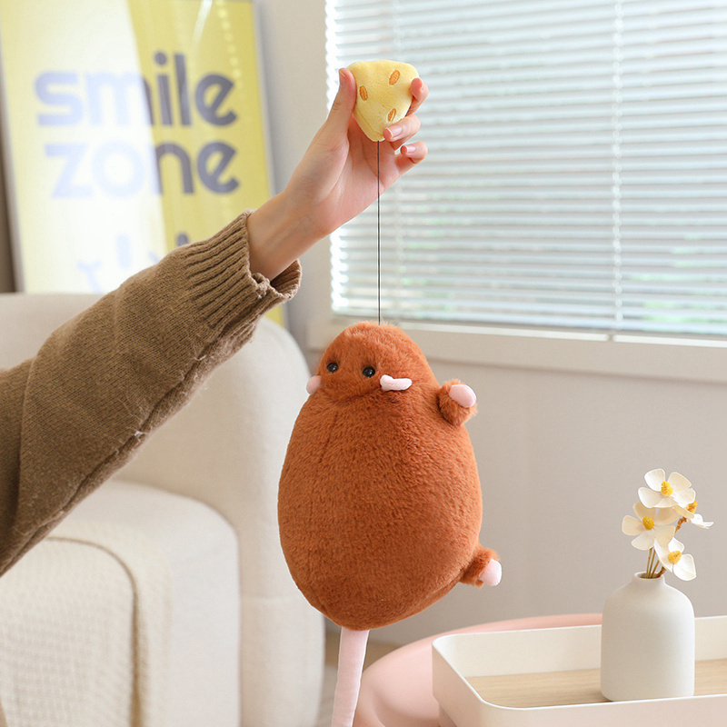 Cheese & Mouse Plush Doll - Cute Soft Stuffed Toy for Kids Bedroom Decor 16