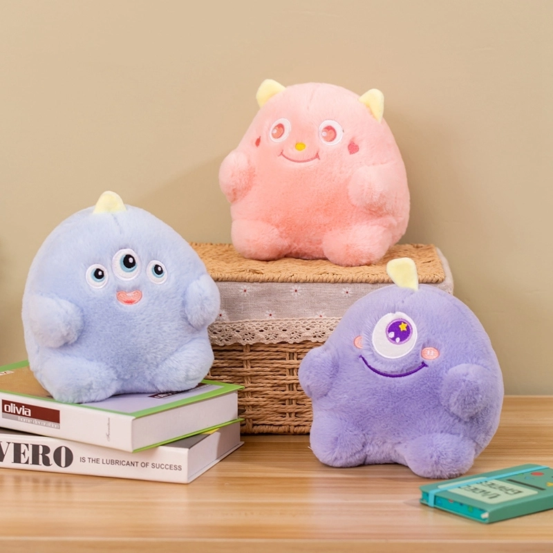 Cute Little Monster Plush Doll - Soft Stuffed Toy for Kids Bedroom Decor 1