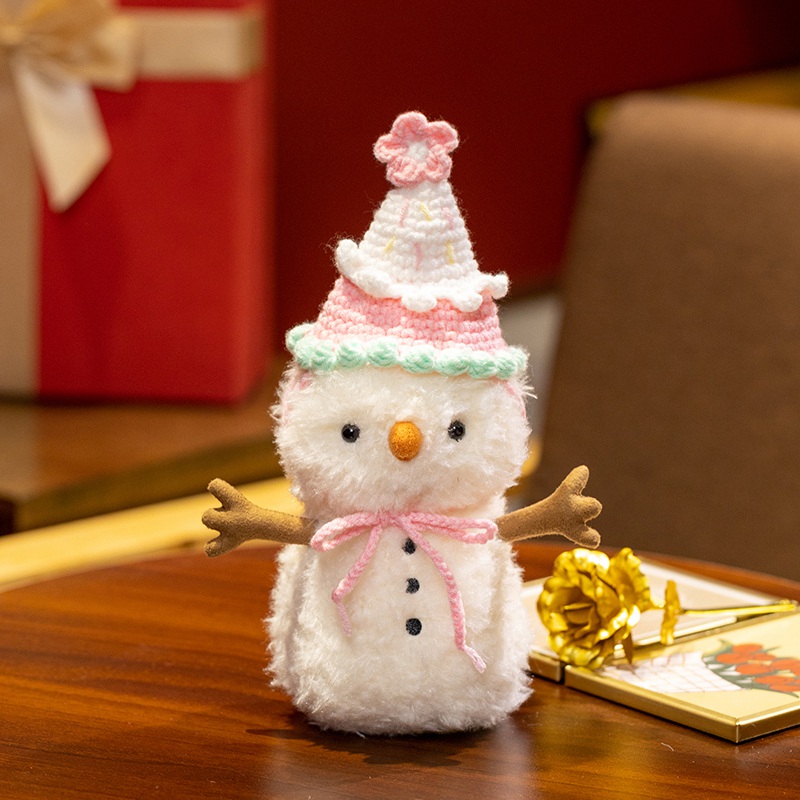 Festive Christmas Plush Doll Collection - Soft Stuffed Santa & Snowflake Toys 14