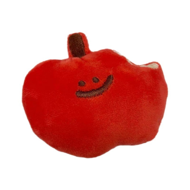 Peluche de manzana roja sonriente de 8 cm: suave y esponjoso, ideal para niños, coleccionistas y decoración del hogar. 12