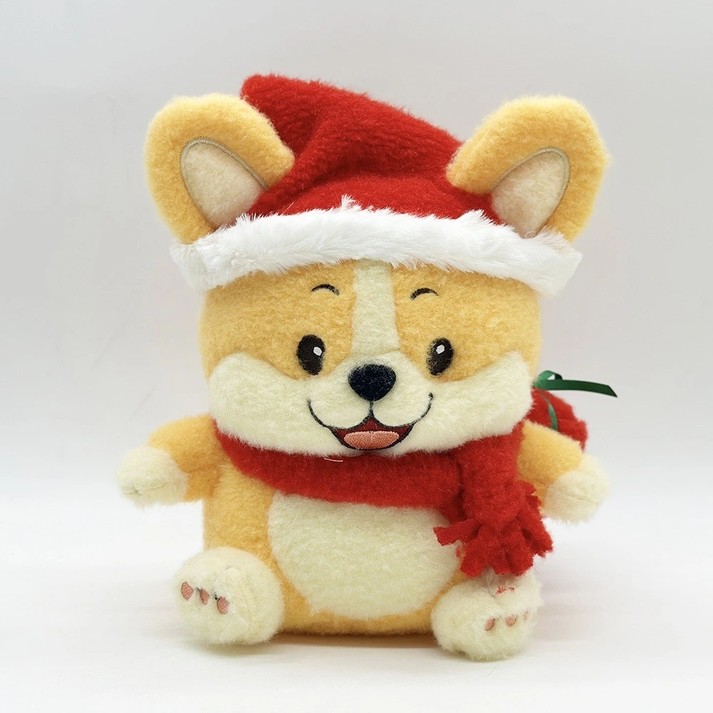 Festive Christmas Corgi Plush Toy  Wholesale Christmas Plush Toys Stuffed Animal for Holiday Decor, Gifts, and Cuddles 1