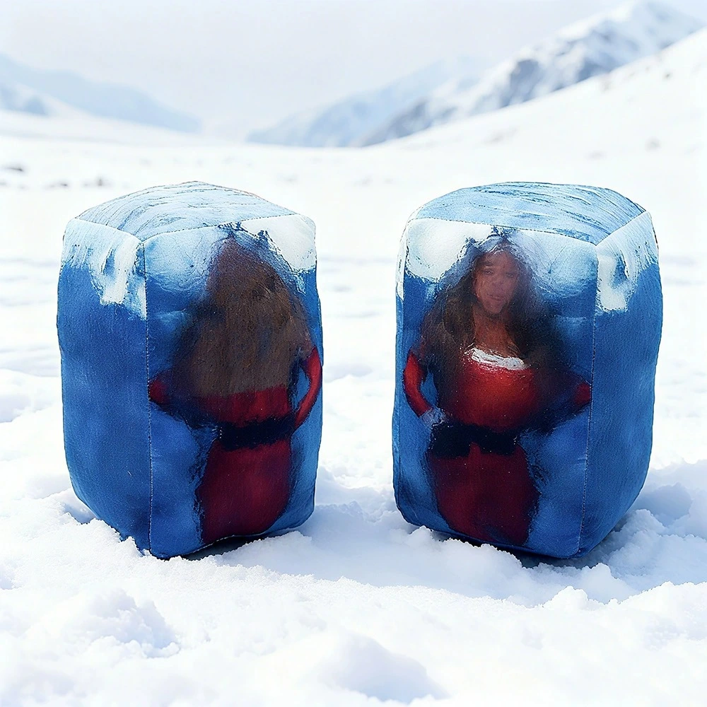 Artistic Abstract Portrait Plush Sculpture – Custom Art-Inspired Decor for Home &amp; Unique Gift 1