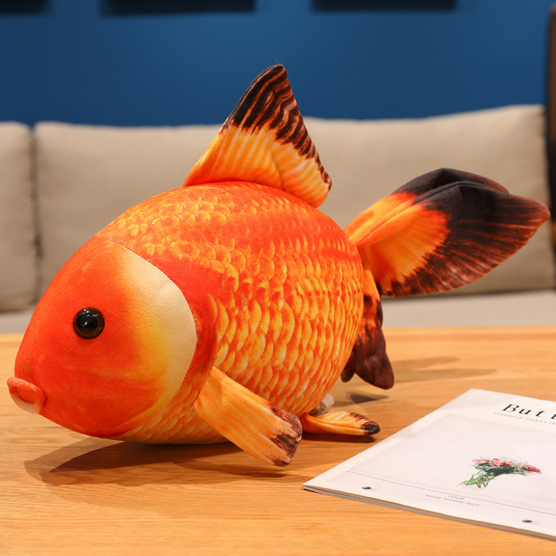 Realistic Goldfish Plush Toy - Huggable Stuffed Doll for Children Play & Room Decor 16