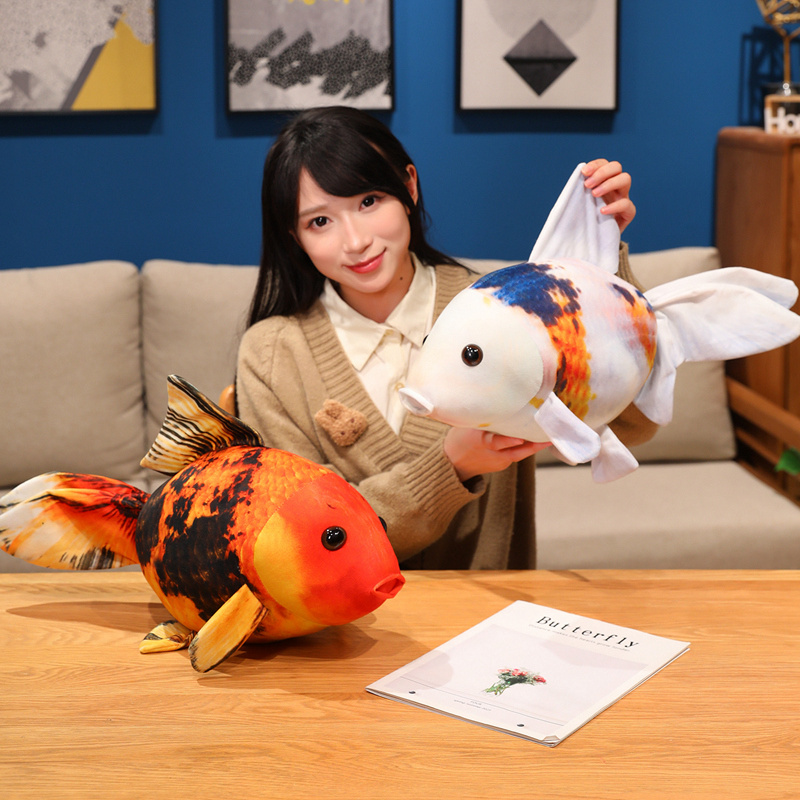 Realistic Goldfish Plush Toy - Huggable Stuffed Doll for Children Play & Room Decor 17