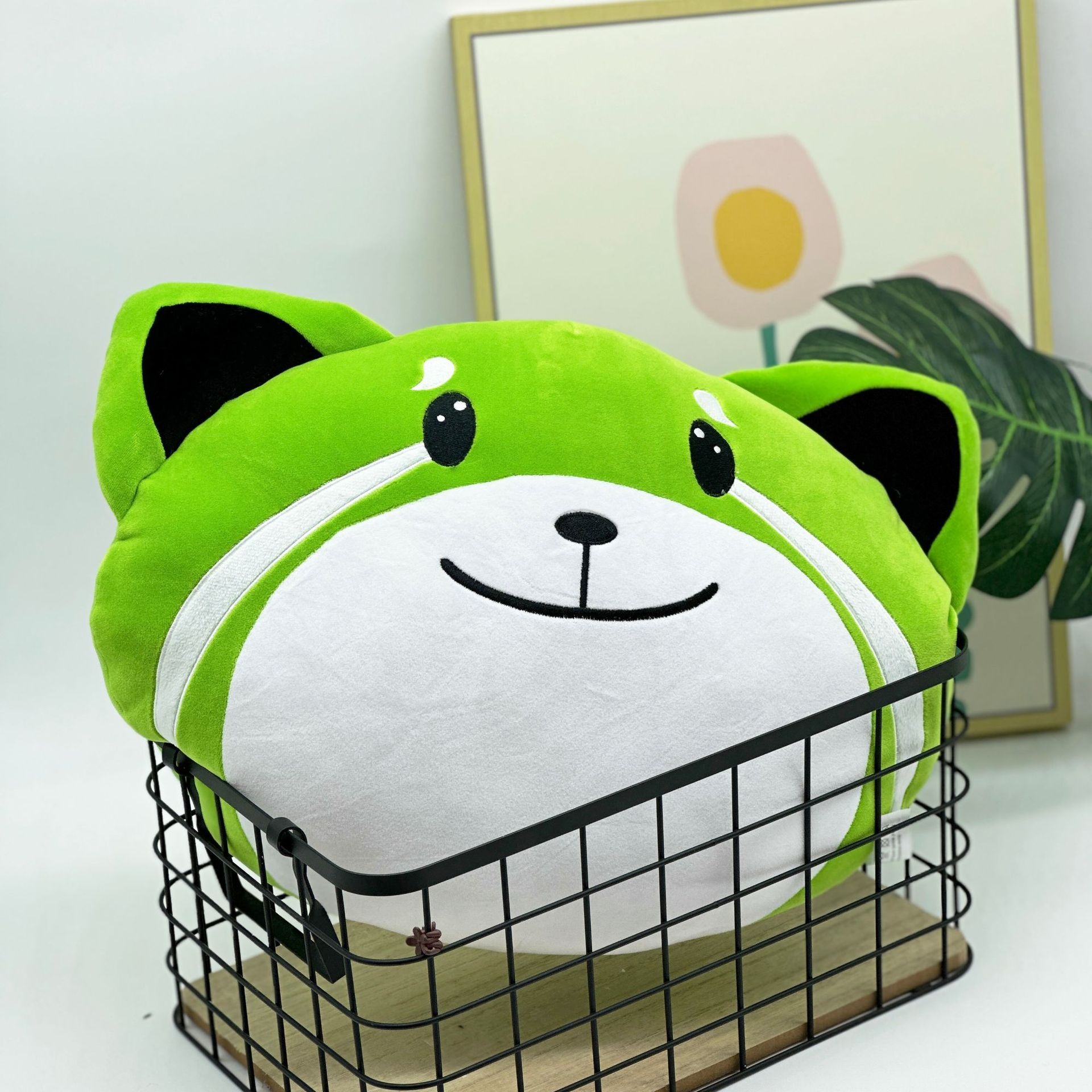 42cm Cute Green Fox Plush Pillow The Weeknd Kiss Land plush Adorable Cartoon Fox Plush Toy for Kids & Adults 11