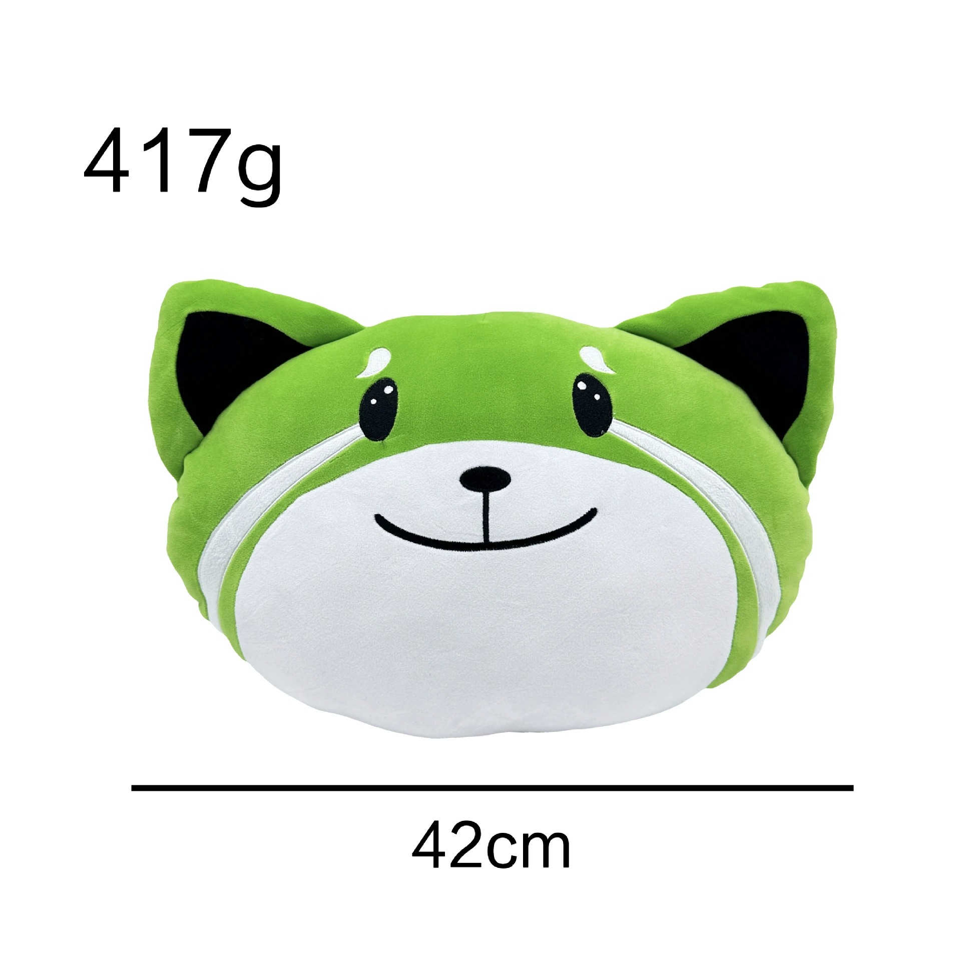 42cm Cute Green Fox Plush Pillow The Weeknd Kiss Land plush Adorable Cartoon Fox Plush Toy for Kids & Adults 16