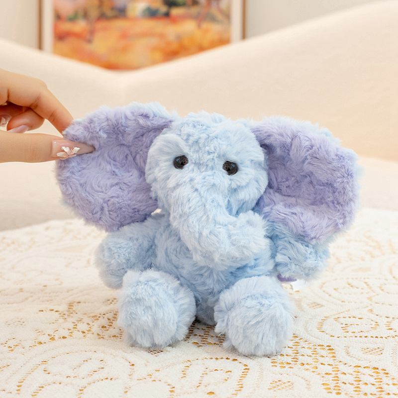 Cute Elephant Plush Toy for Kids & Adults - Fluffy Soft Stuffed Elephant Doll with Plush Ears, Perfect for Cuddling Bedr 12