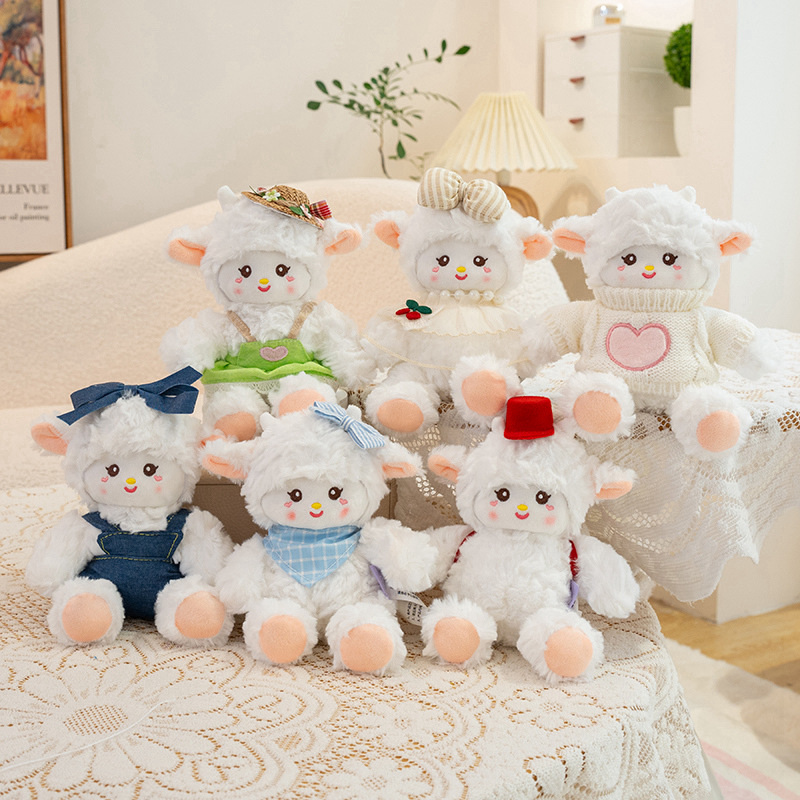 Palm-Sized Lamb Plush Doll - Cute Mini Sheep Soft Stuffed Toy for Kids & Decoration 11