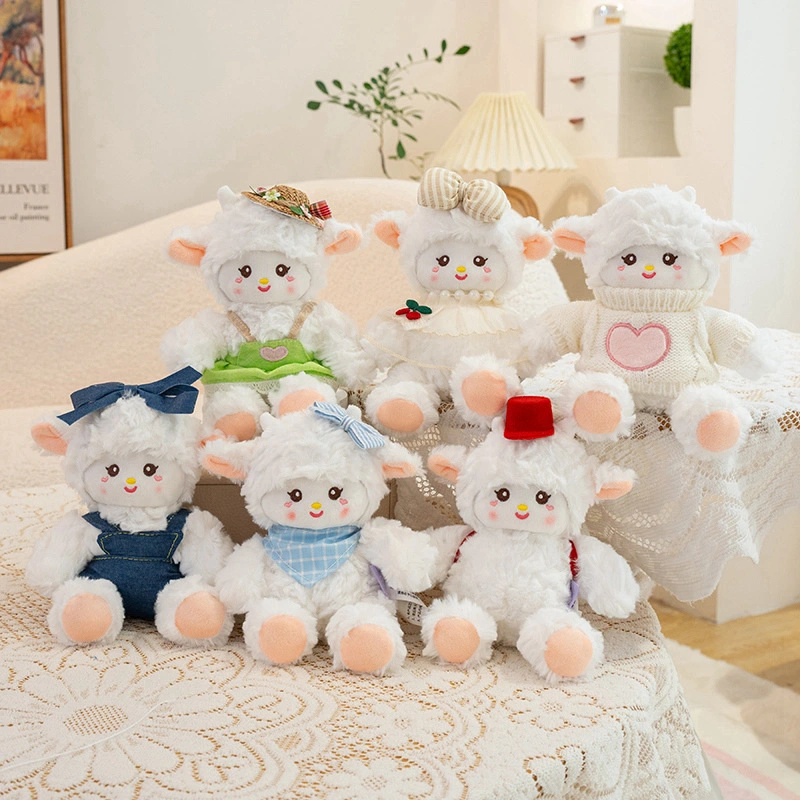 Palm-Sized Lamb Plush Doll - Cute Mini Sheep Soft Stuffed Toy for Kids &amp; Decoration 1