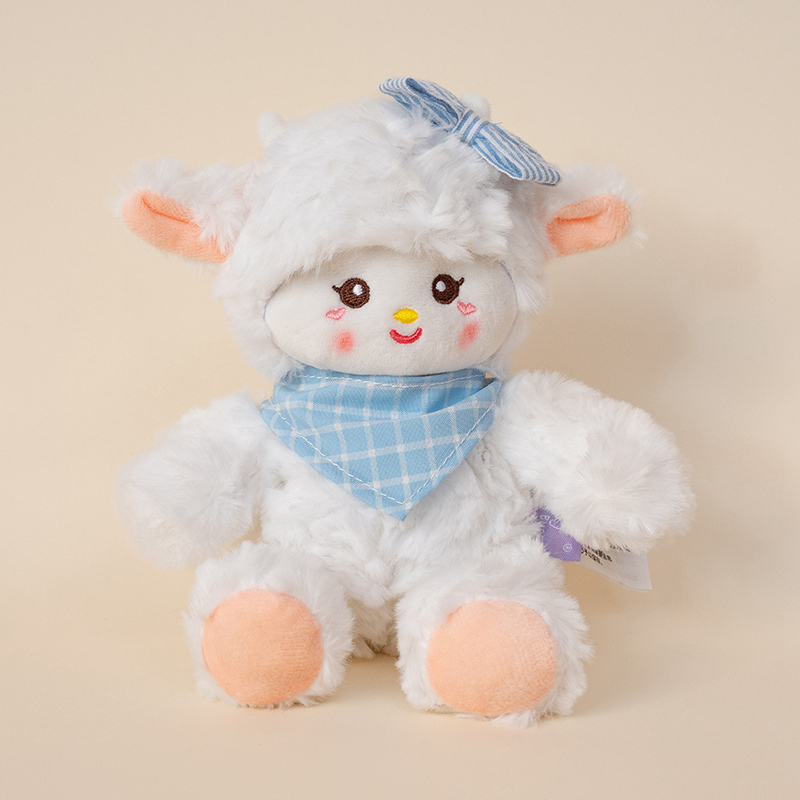 Palm-Sized Lamb Plush Doll - Cute Mini Sheep Soft Stuffed Toy for Kids & Decoration 14