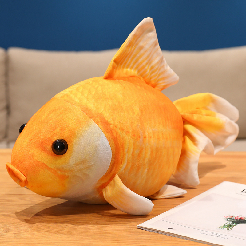 Realistic Goldfish Plush Toy - Soft Stuffed Goldfish Doll with Vivid Scales & Flowy Fins, Safe for Kids Toddlers & Adult 13