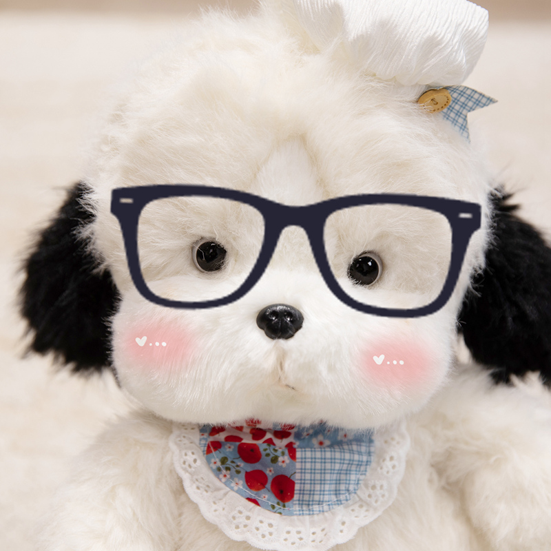 Adorable Bibbed Puppy Plush Toy - Soft Stuffed Dog Doll with Cute Detachable Bib, Perfect for Kids Toddlers Baby Boys 16