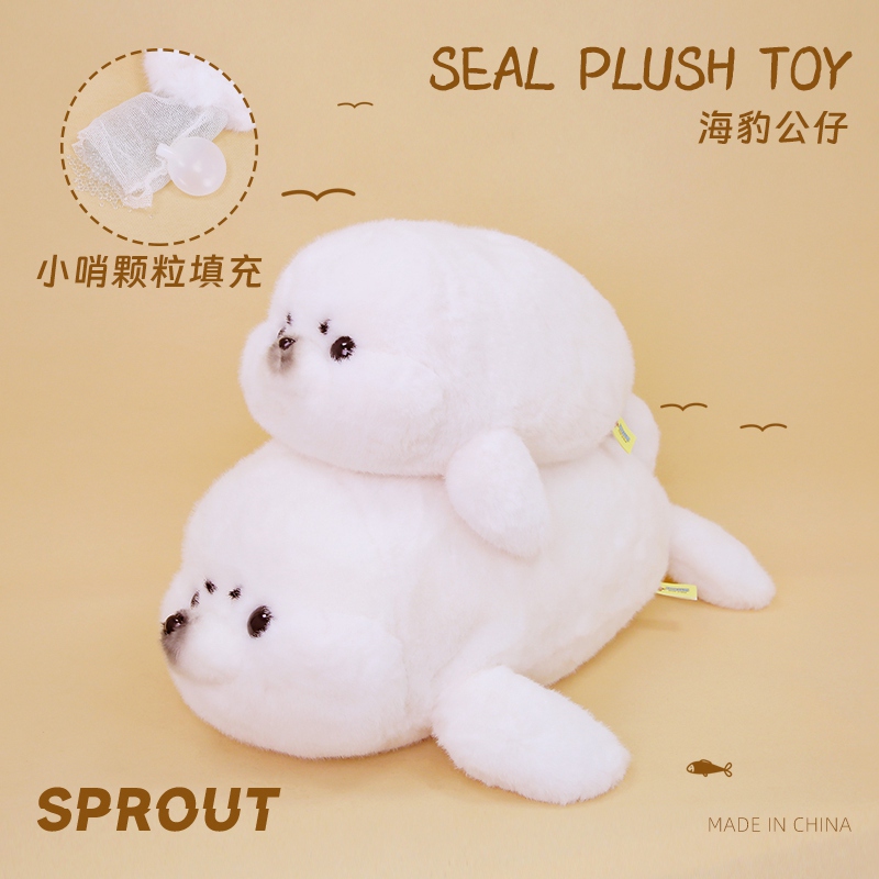 Sea Seal Plush Toy - Cute Stuffed Seal with Soft Fur for Playtime & Cuddles 12