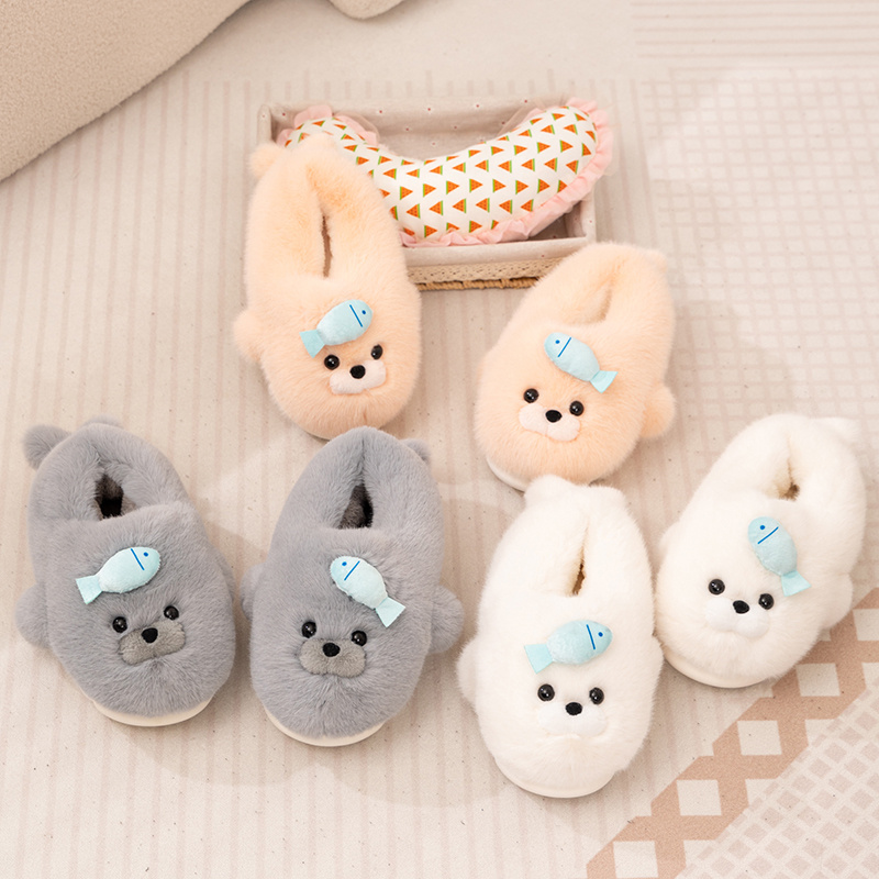 Plush Seal Slippers - Soft Fuzzy Indoor Home Slippers for Warm Comfort 15